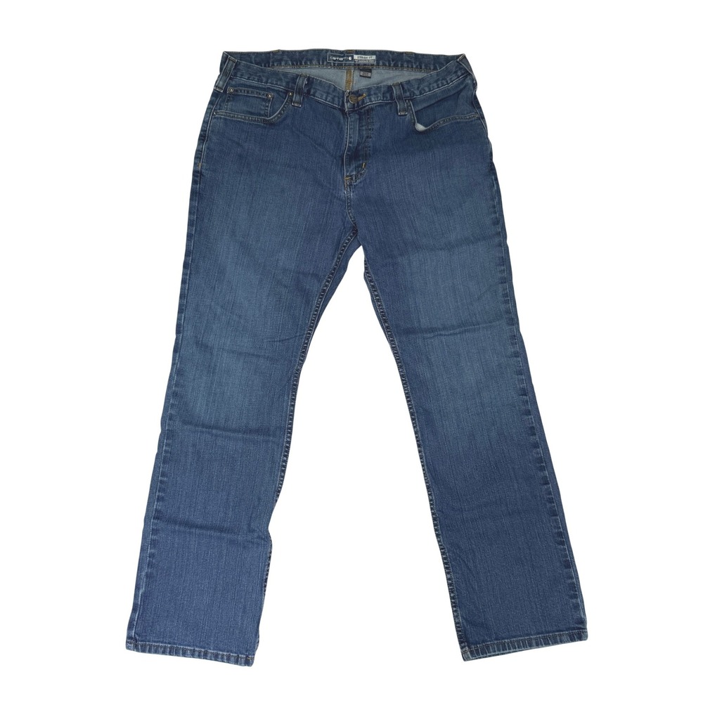 Carhartt Mens Rugged Flex Straight Fit Jeans Blue 36x30